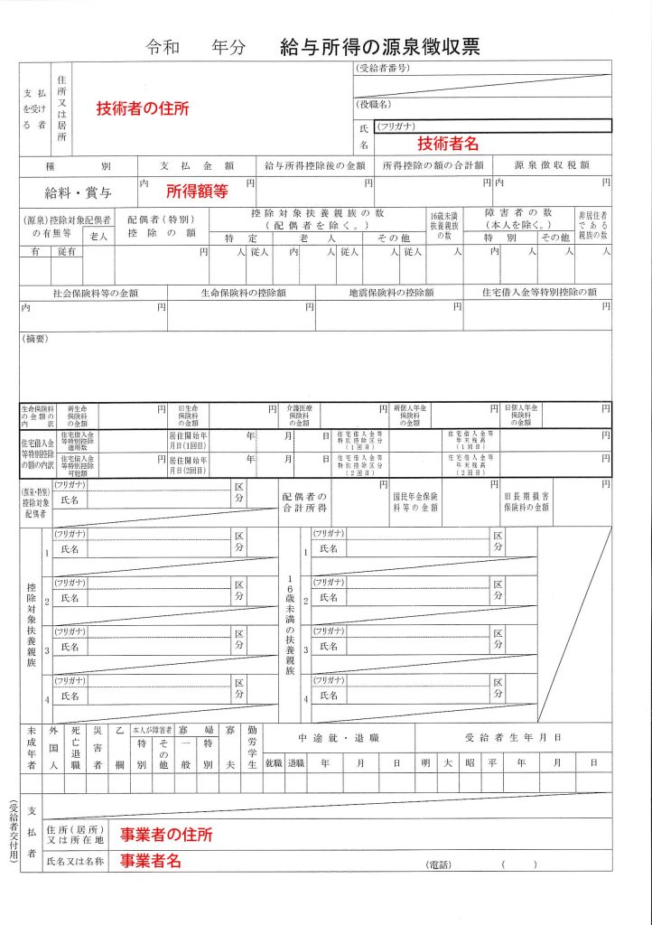 源泉徴収票